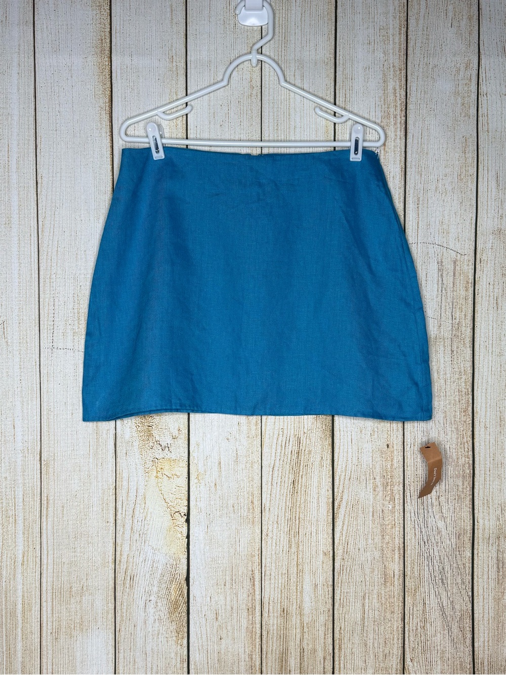 Reformation Linen Veranda Skirt in Grotto NWT